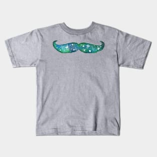 Eco Green Space Mustache Kids T-Shirt